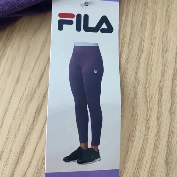 🆕Fila High Waist Leggings Purple XS🆕 - Picture 6 of 6